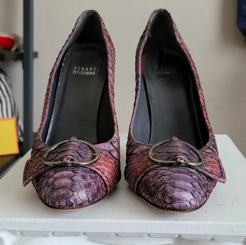 STUART Weitzman Pumps snake heels - Picture 5 of 16